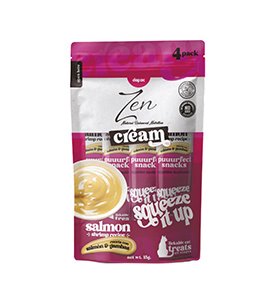 ZEN CAT CREAM SALMON Y GAMBAS 4x15 gr.